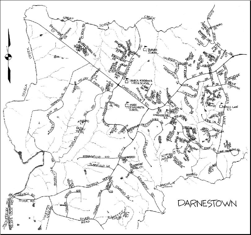 Darnestown Boundary Map